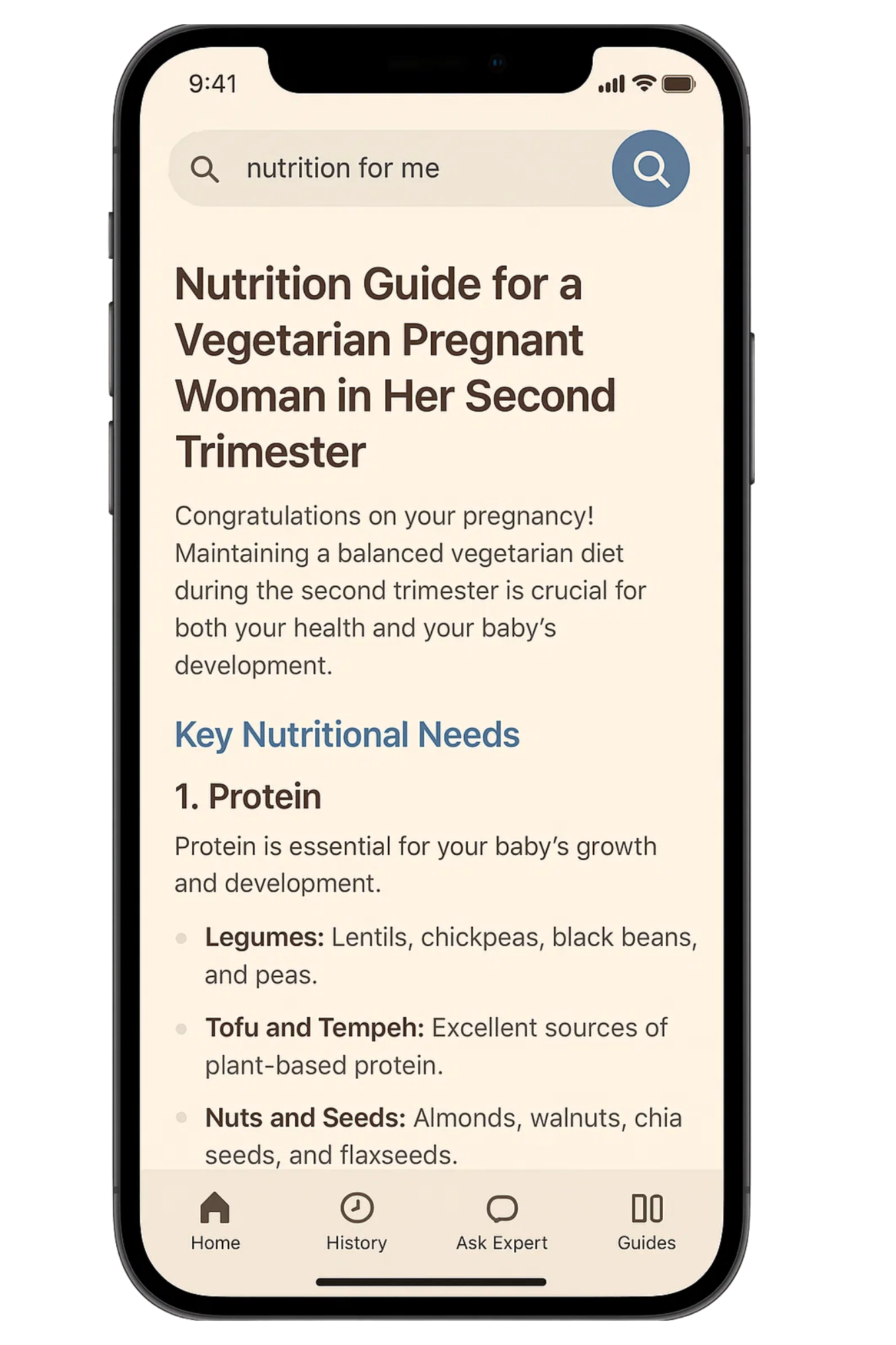 SafeMama App - Scan Result Mockup